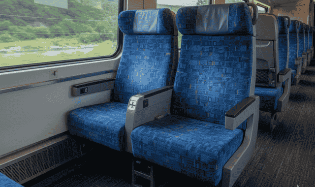 Coach Class Seating - Comfortable reclining seats for budget train travel