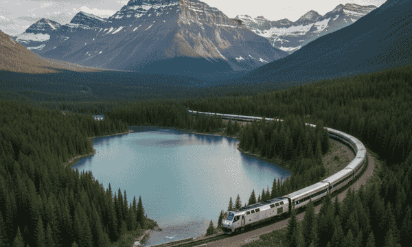 Empire Builder train route through Glacier National Park with special deals