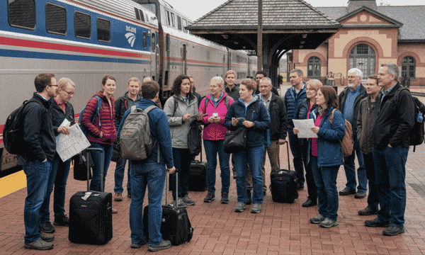 Rail Passengers Association member enjoying train travel with 10% discount