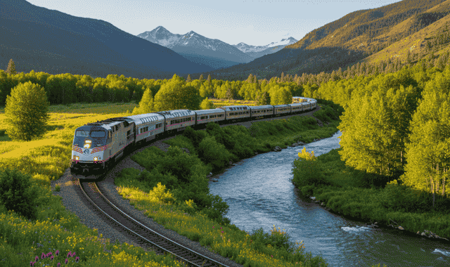 California Zephyr Route - Chicago to San Francisco - Epic cross-country train through Rocky Mountains and Sierra Nevadas