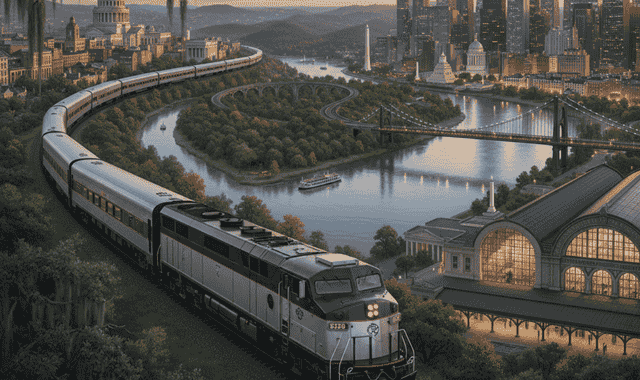 Crescent Amtrak train route: scenic views from New York – New Orleans with key attractions and schedules