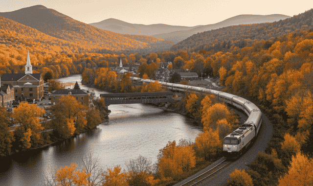 Ethan Allen Express Amtrak train route: scenic views from New York – Burlington, VT with key attractions and schedules