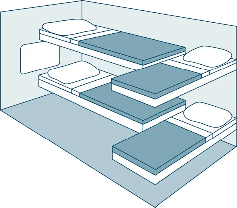 Amtrak Auto Train Superliner Family Bedroom Cabin Layout Diagram