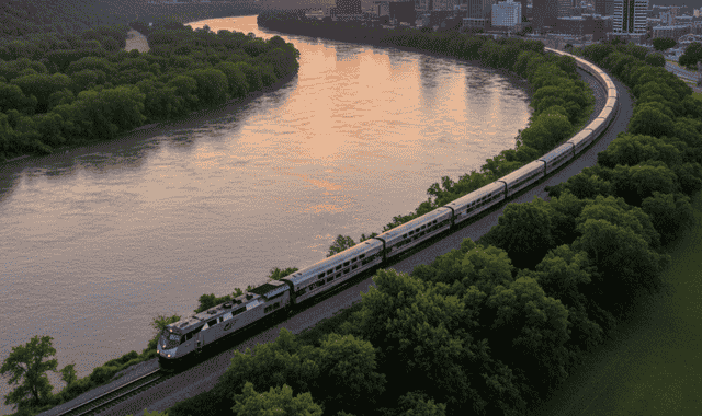 Lincoln Service Amtrak train route: scenic views from Chicago – St. Louis with key attractions and schedules