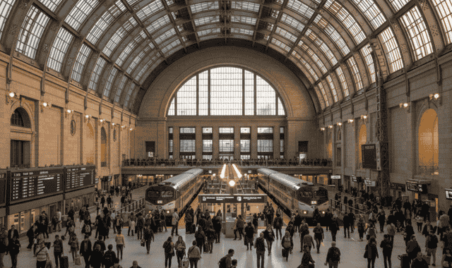 Northeast Regional Amtrak train route: scenic views from Boston/Springfield – Virginia Branches with key attractions and schedules