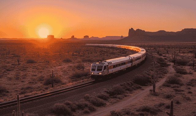 Sunset Limited Amtrak train route: scenic views from New Orleans – Los Angeles with key attractions and schedules