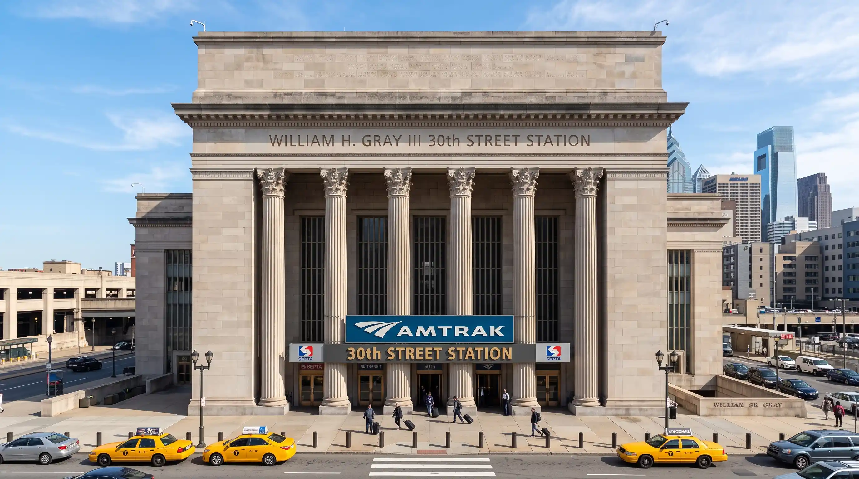 Historic 30th Street Station concourse in Philadelphia served by Amtrak Northeast Regional